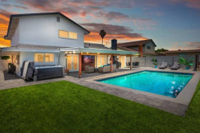 Huntington Beach, AC, Pool, Hot Tub, Detached Office, Close to Beach, Outside Entertaining Area